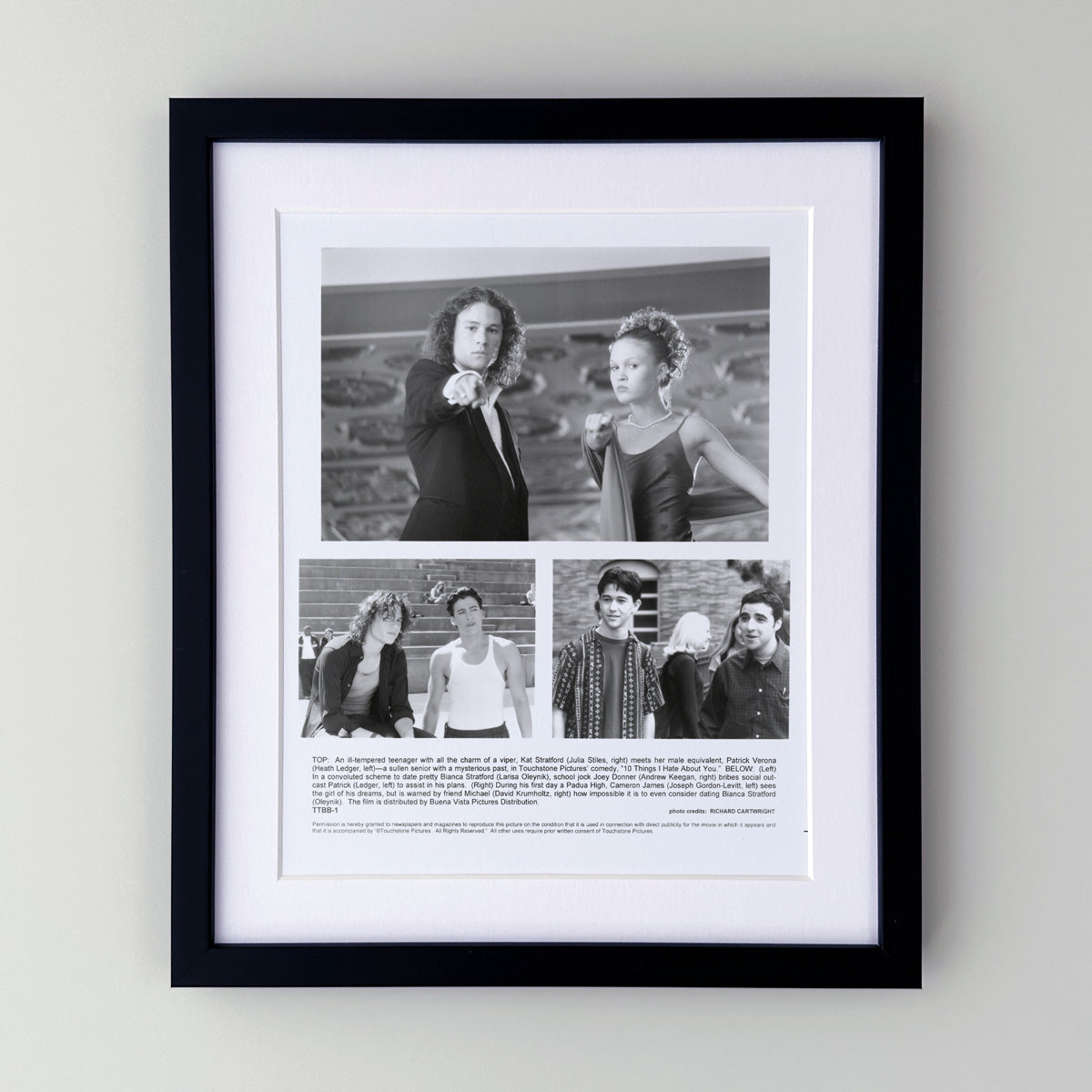 10 Things I Hate About You (1999) Publicity Press Film Movie Still Photo - Framed