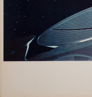 2001 A Space Odyssey 1968 Italian Jumbo Still Film Movie Poster Floating in Space Style - detail