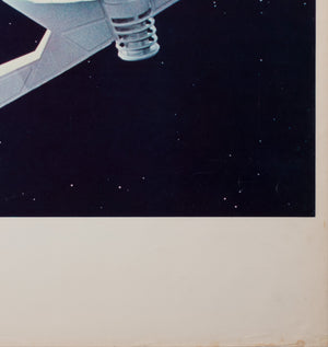 2001 A Space Odyssey 1968 Italian Jumbo Still Film Movie Poster Floating in Space Style - detail