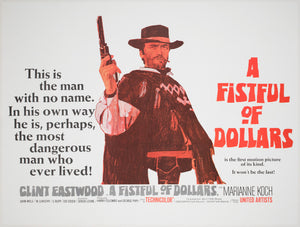 A Fistful of Dollars 1967 UK Quad Film Movie Poster