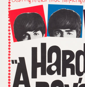 A Hard Day's Night 1964 US 1 Sheet Film Movie Poster, Joseph Caroff - detail