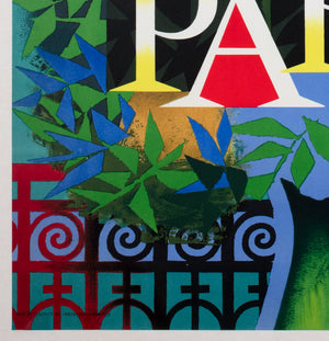 Air France Paris 1957 Travel Advertising Poster, Jacques Nathan-Garamond - detail