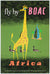 BOAC Africa 1956 Travel Advertising  Poster, Maurice Laban