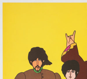 Beatles 1969 Ciao 2001 Vintage Italian Poster, Heinz Edelmann - detail