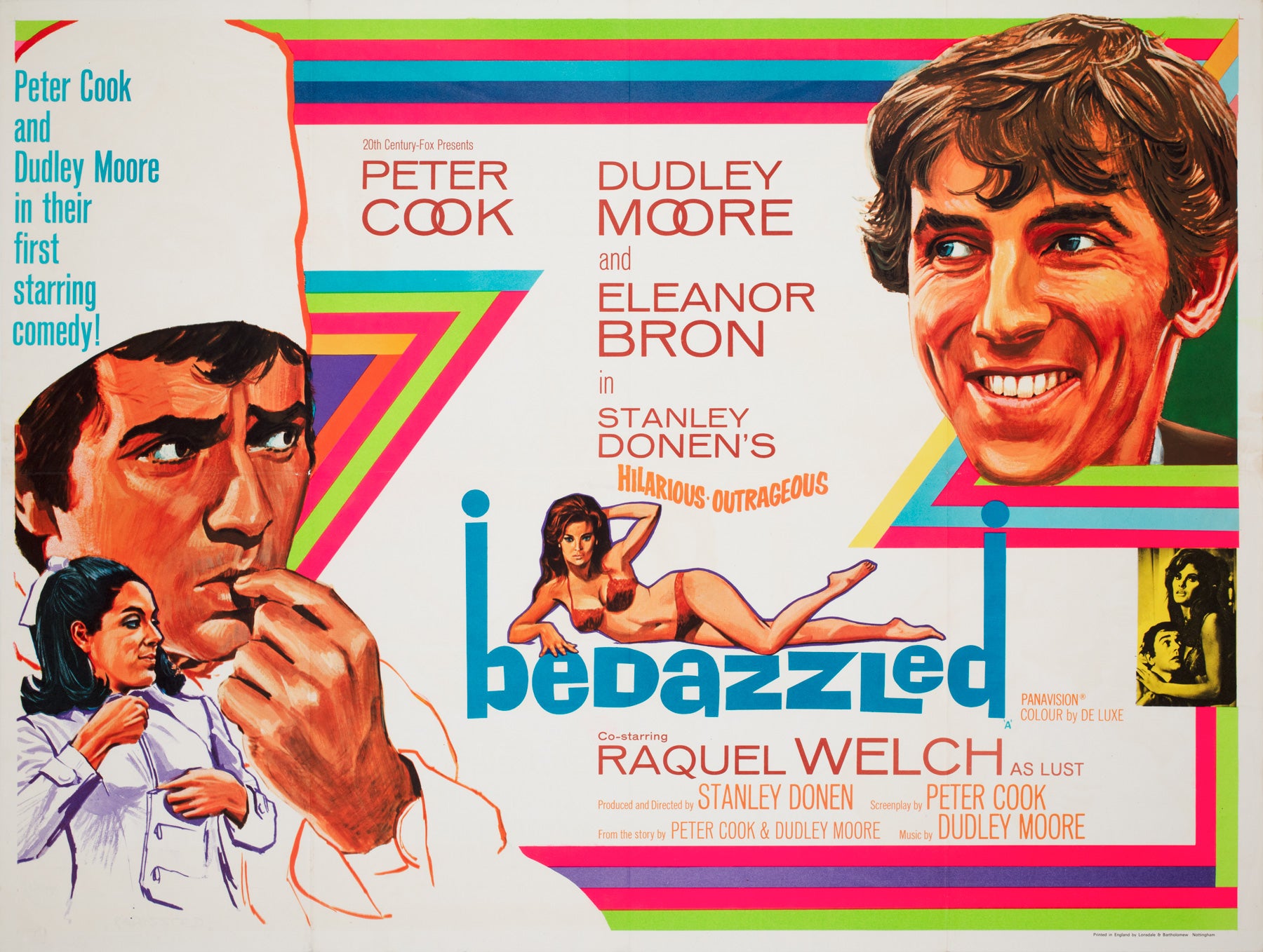 Bedazzled 1967 UK Quad Film Movie Poster, Tom Chantrell