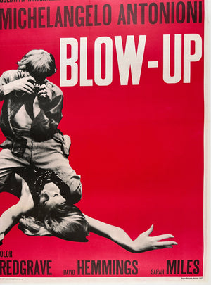 Blow-up 1970s Italian 2 Foglio Film Movie  Poster - detail