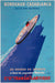 Bordeaux Casablanca 1951 Cie Gle Transatlantique Travel Advertising Poster, Edouard Collin