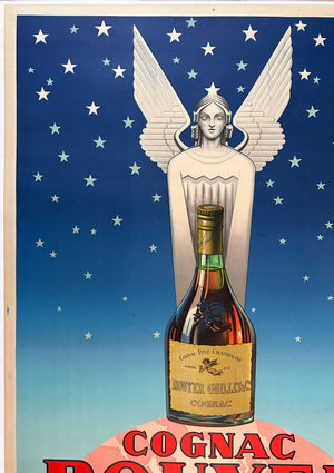 Cognac Rouyer 1945 Vintage French Alcohol Advertising Poster - detail