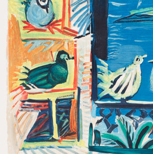 Cote D'Azur 1962 French Travel Advertising Poster, Pablo Picasso - detail