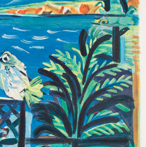 Cote D'Azur 1962 French Travel Advertising Poster, Pablo Picasso - detail