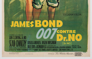 Dr. No 1963 French Petite Film Movie Poster, Boris Grinsson - detail