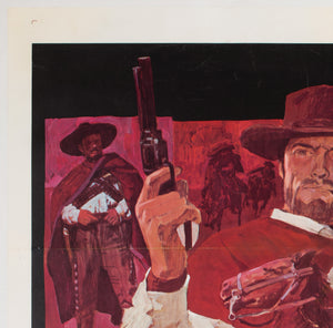 For a Few Dollars More 1966 US 1 Sheet Film Movie Poster - detail