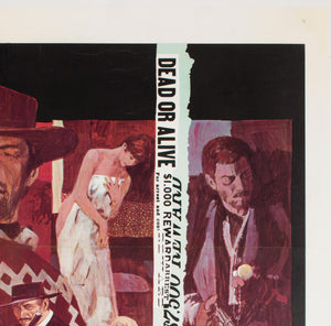 For a Few Dollars More 1966 US 1 Sheet Film Movie Poster - detail