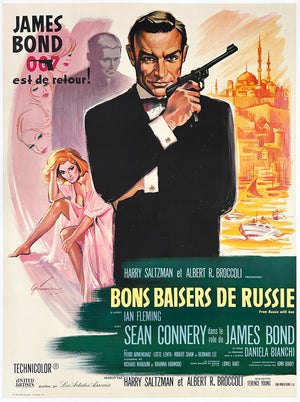 From Russia With Love 1964 French Grande Film Poster, Boris Grinsson