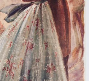 Gone with the Wind 1949 Belgian Film Poster - detail 