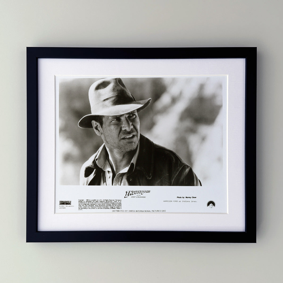 Indiana Jones and the Last Crusade (1989 Publicity Press Film Movie Still Photo - Framed