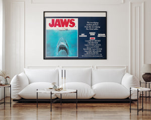 Jaws 1975 UK Quad Film Movie Poster, Roger Kastel