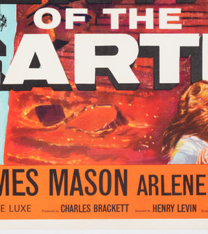 Journey to the Centre of the Earth 1959 UK Quad Film Movie Poster - detail