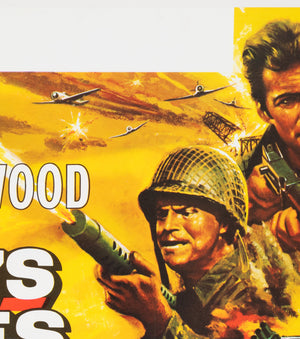 Kelly's Heroes 1970 UK Quad Film Movie Poster - detail