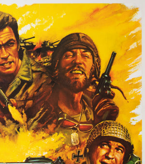 Kelly's Heroes 1970 UK Quad Film Movie Poster - detail