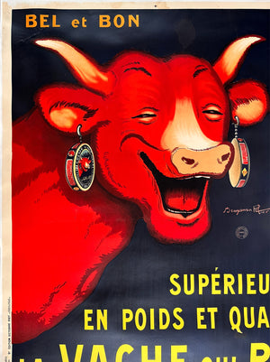 La Vache qui rit The Laughing Cow 1927 French Grande Poster