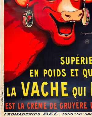 La Vache qui rit The Laughing Cow 1927 French Grande Poster