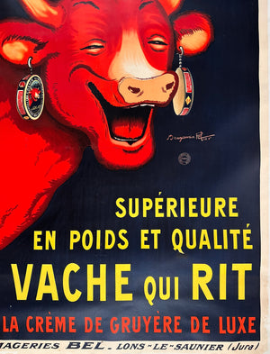 La Vache qui rit The Laughing Cow 1927 French Grande Poster