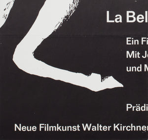 La Belle et la Bete c1960 German A1 Film Movie Poster, Baumgart - detail