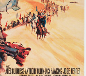 Lawrence of Arabia 1963 French Moyenne Film Movie Poster - detail