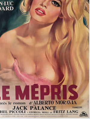 Le Mepris 1963 French Grande Film Poster, Georges Allard