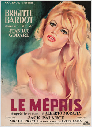 Le Mepris 1963 French Moyenne Film Movie Poster, Georges Allard