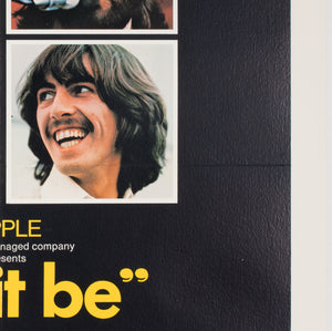 Let It Be The Beatles 1970 US 1 Sheet Film Movie Poster - detail