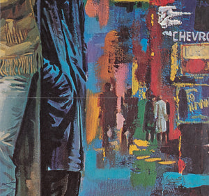 Midnight Cowboy R1982 German A1 Film Movie Poster - detail