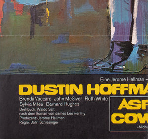 Midnight Cowboy R1982 German A1 Film Movie Poster - detail