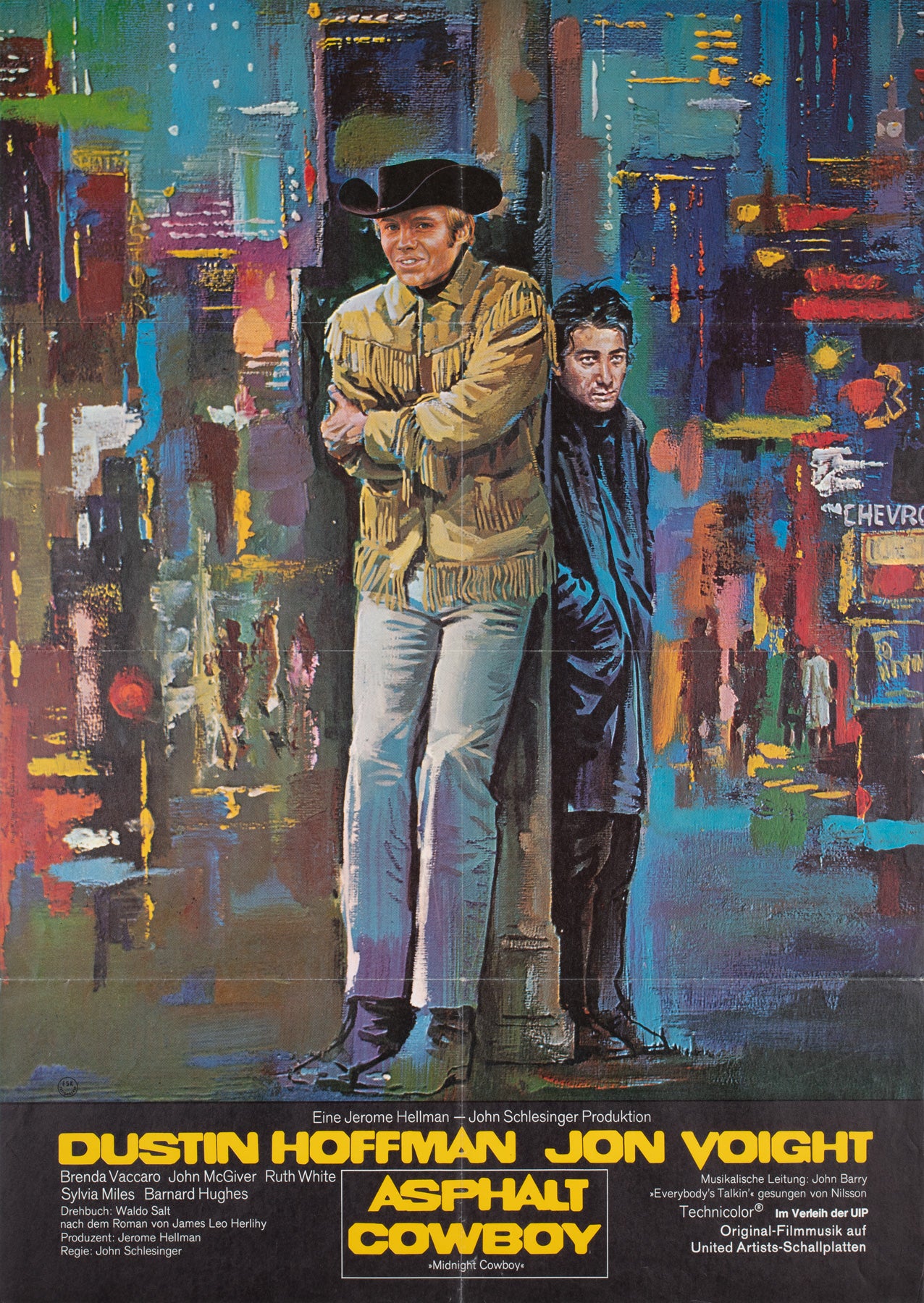 Midnight Cowboy R1982 German A1 Film Movie Poster