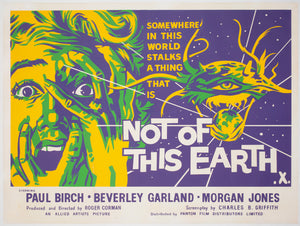 Not of This Earth 1957 UK Quad Film Movie Poster