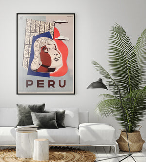 Peru c1950s Travel Advertising Poster, Sabino Springett