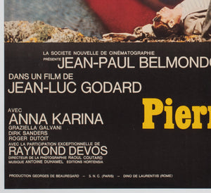 Pierrot le Fou 1965 French Moyenne Film Poster