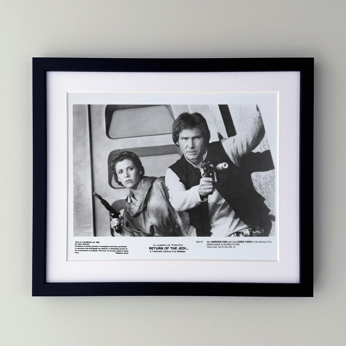 Return of the Jedi (1983) Star Wars Publicity Press Film Movie Still Photo - Framed