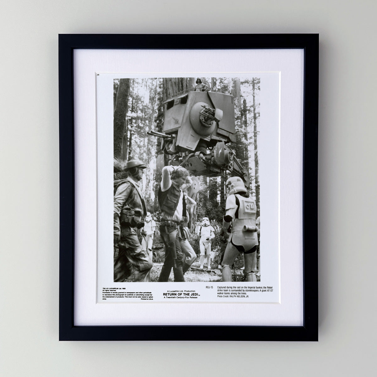 Return of the Jedi (1983) Star Wars Publicity Press Film Movie Still Photo - Framed