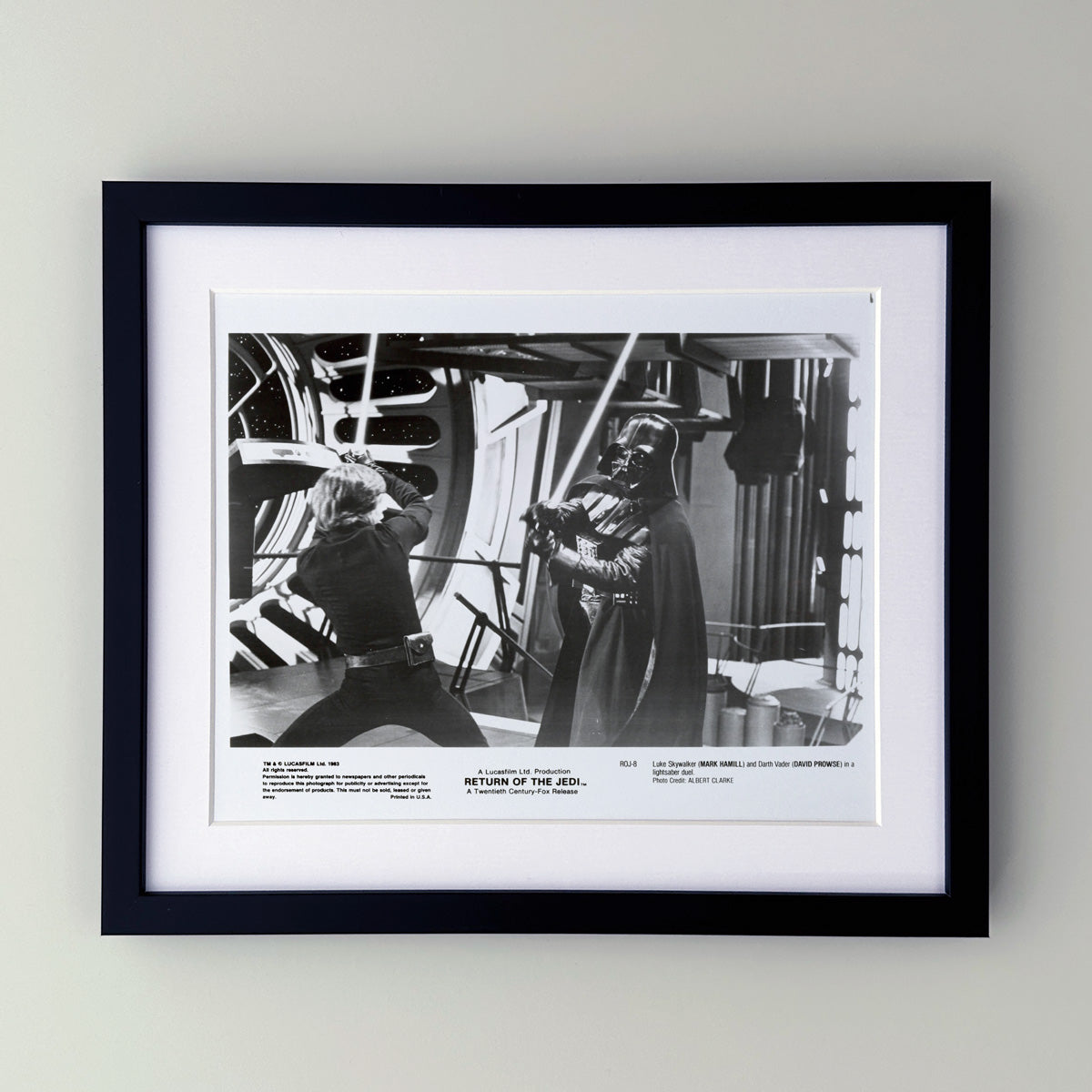 Return of the Jedi (1983) Star Wars Publicity Press Film Movie Still Photo - Framed