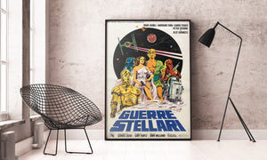 Star Wars 1977 Italian 2 Foglio Film Movie Poster, Michelangelo Papuzza