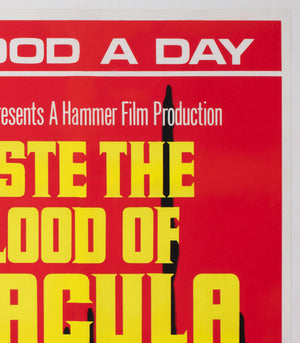 Taste The Blood of Dracula 1970 UK Quad Film Movie Poster - detail