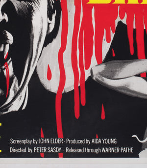 Taste The Blood of Dracula 1970 UK Quad Film Movie Poster - detail