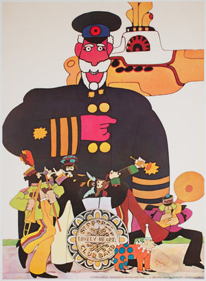 The Beatles Yellow Submarine 1968 King Features Syndicate Subafilms Posters, Heinz Edelmann - Lonely Hearts