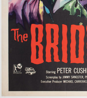 The Brides of Dracula 1960 Hammer Horror UK Quad Film Movie Poster - detail