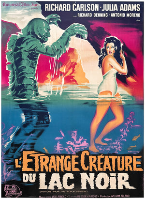 Creature from the Black Lagoon R1962 French Grande Film Movie Poster, Constantin Belinsky