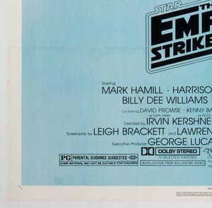 The Empire Strikes Back 1980 US 1 Sheet Style B Film Movie Poster, Tom Jung - detail