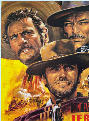 The Good, The Bad, The Ugly 1968 French Movie Grande Film Poster, Jean Mascii - detail