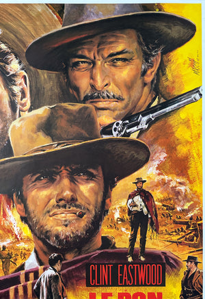 The Good, The Bad, The Ugly 1968 French Movie Grande Film Poster, Jean Mascii - detail